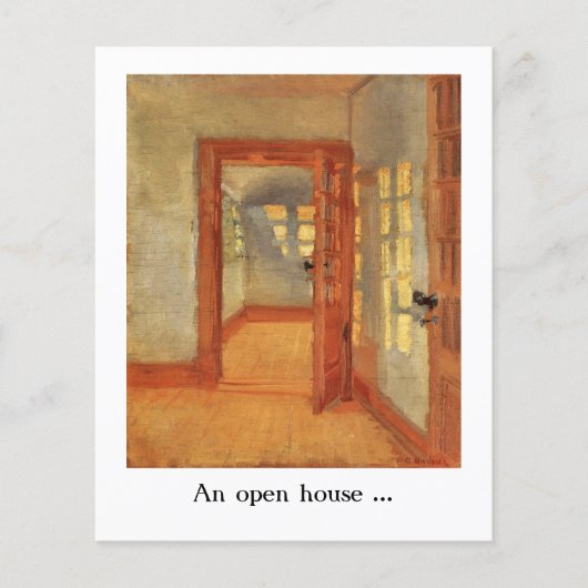 Open huis flyers uitdeel folders advertenties leuk (Voorkant)