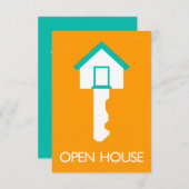 open huis housekey kaart (Voorkant / Achterkant)