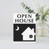 Open huis / Housewarming : pop vormen Briefkaart (Staand voorkant)