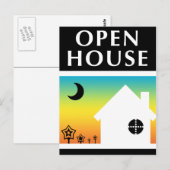 Open huis / Housewarming : pop vormen Briefkaart (Voorkant / Achterkant)
