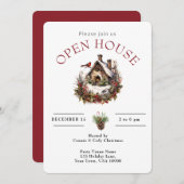 OPEN HUIS KERST VOGELHUIS KAART (Voorkant / Achterkant)