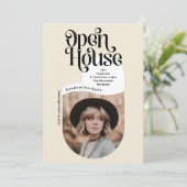 OPEN HUIS | Klasse van het 2025 HIGH SCHOOL AFSTUD Kaart (Staand voorkant)