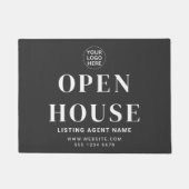 Open Huis L Grijs Professioneel Vastgoed Realtor Deurmat (Voorkant)