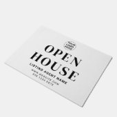 Open Huis L Onroerend Goed Zwart & Wit Welkom Deurmat (Schuin)