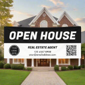 Open Huis L Zwart & Wit Vastgoed Spandoek