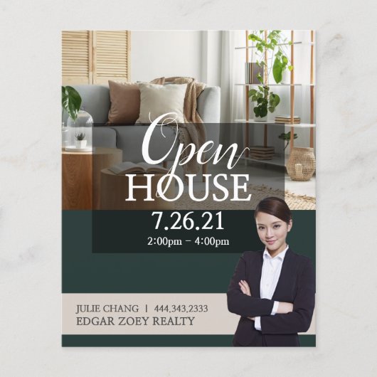 Open Huis Makelaar Flyer (Voorkant)