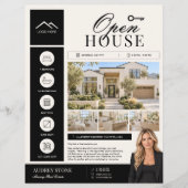 Open Huis Makelaar Flyer, Makelaar Flyer (Voorkant)