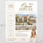 Open Huis Makelaar Flyer, Vastgoedmakelaar Flyer (Voorkant)