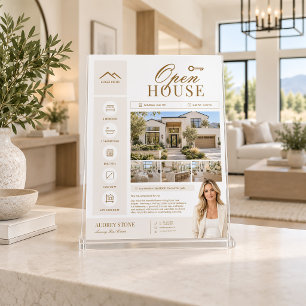 Open Huis Makelaar Flyer, Vastgoedmakelaar Flyer