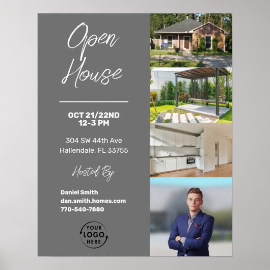 open huis | Marketing Poster onroerend goed (Voorkant)