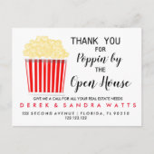 open huis mededeling Pos vastgoed Briefkaart (Voorkant)