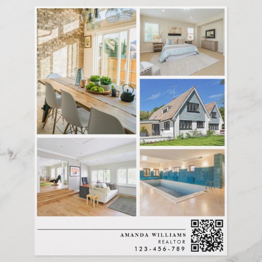 Open huis modern eigendom flyer (Achterkant)