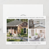 open huis | Onroerend goed Flyer uitnodiging (Voorkant / Achterkant)