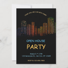 Open Huis Party Uitnodiging, Housewarming Party Kaart