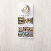 Open Huis QR-code foto onroerend goed Deurhanger (Op knop)