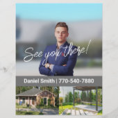 open huis | Reclamebrochure voor onroerend goed Flyer (Achterkant)