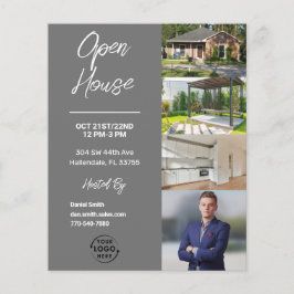 open huis | Reclamebrochure voor onroerend goed Flyer