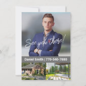 open huis | Reclamebrochure voor onroerend goed Kaart (Achterkant)