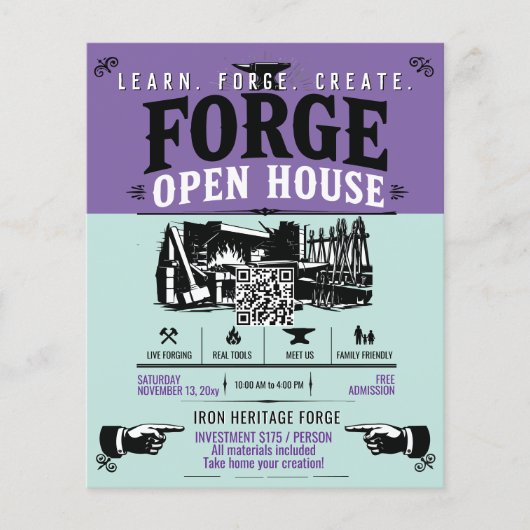 Open Huis Smederij Flyer (Voorkant)
