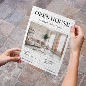 Open Huis te koop Makelaar Realtor Marketing Flyer