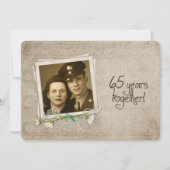 Open huis ter gelegenheid van 65-jarig huwelijksju kaart (Voorkant)