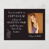 open huis uitnodiging briefkaart (Voorkant)