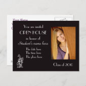 open huis uitnodiging briefkaart (Voorkant / Achterkant)