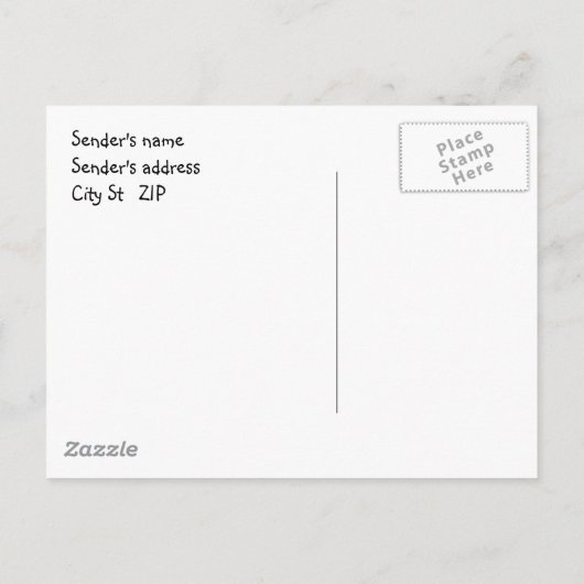 open huis uitnodiging briefkaart (Achterkant)