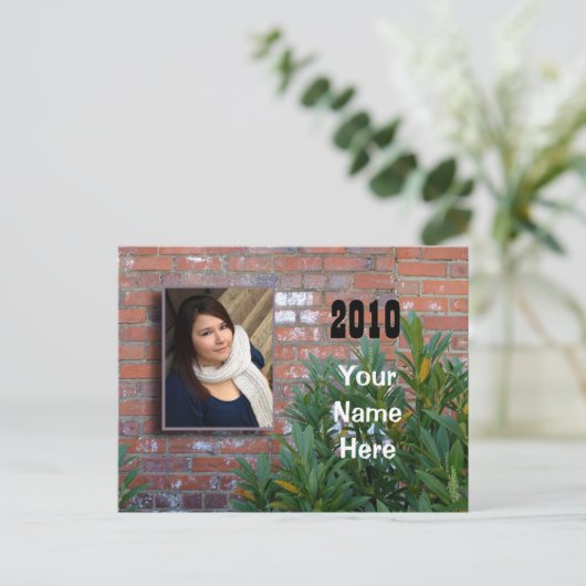 Open huis uitnodiging briefkaart (Staand voorkant)