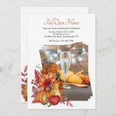 Open Huis uitnodiging voor herfst-impressiefoto's (Voorkant / Achterkant)