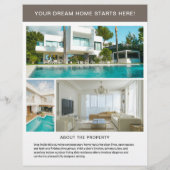Open Huis Vastgoed Makelaar Flyer (Achterkant)