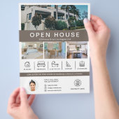 Open Huis Vastgoed Makelaar Flyer (Hand)