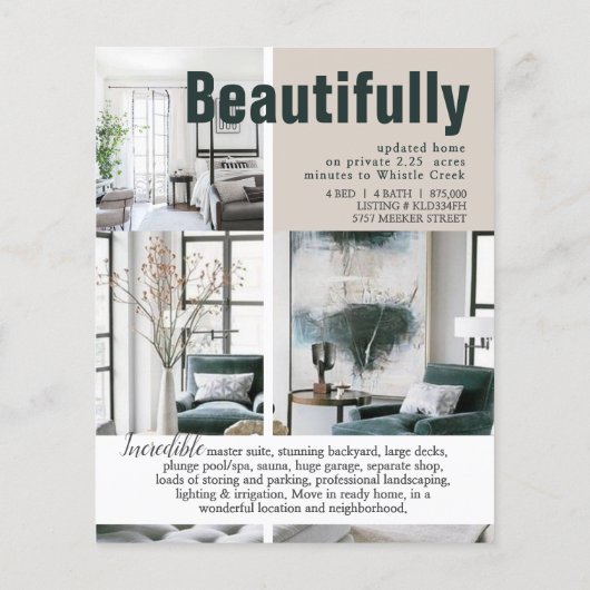 Open Huis Vastgoed Makelaar Flyer (Achterkant)