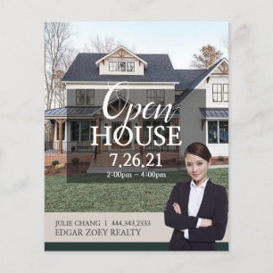 Open Huis Vastgoed Makelaar Flyer