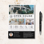 Open Huis Vastgoedmakelaar Custom Logo Flyer