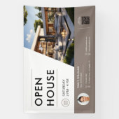 Open Huis Vastgoedmakelaar Realtor Spandoek (Verticaal)