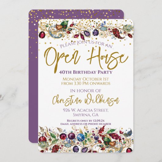 Open Huis verjaardagsfeestje Kaart (Voorkant / Achterkant)