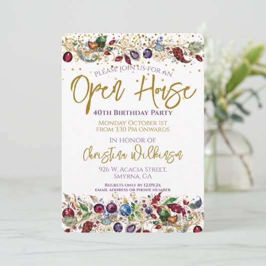 Open Huis verjaardagsfeestje Kaart (Staand voorkant)