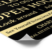 Open Huis voor Vastgoed Poster (Hoek)