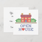 Open huisuitnodiging kaart (Voorkant / Achterkant)