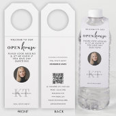 Open huizen & makelaars Foto QR Code Flessenhanger