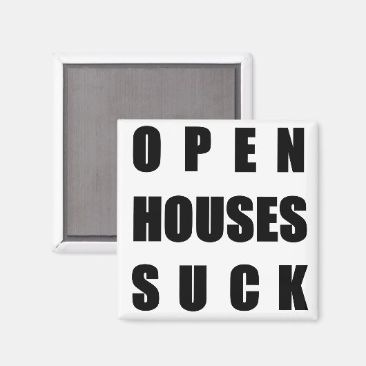 Open huizen zuigen magneet (Voorkant / Achterkant)