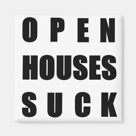 Open huizen zuigen magneet (Voorkant)