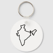 OPEN INDIA OUTLINE SLEUTELHANGER (Voorkant)