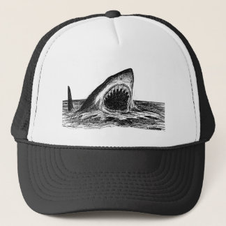 OPEN JAWS Crosshatch Art Trucker Hat Trucker Pet