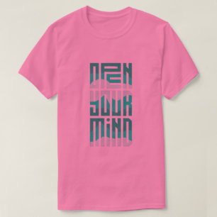 Open je geest Futuristische typografie T-shirt