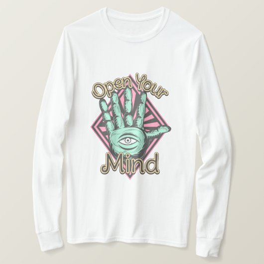 Open je geest t-shirt (Design voorkant)