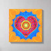 Open je hart canvas afdruk (Voorkant)