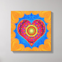 Open je hart canvas afdruk