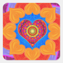 Open je hart Sticker